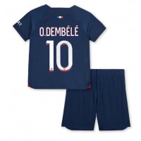 Maglie da calcio Paris Saint-Germain Ousmane Dembele #10 Prima Maglia Bambino 2023-24 Manica Corta (+ Pantaloni corti)